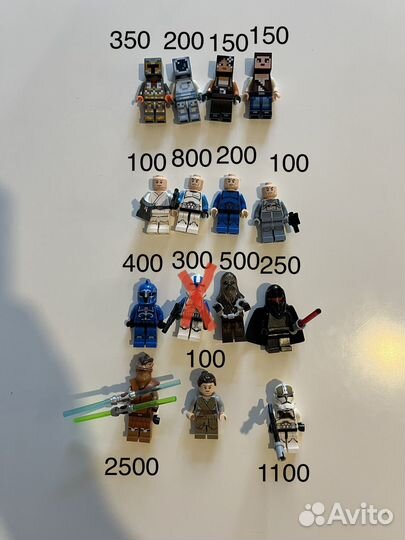 Star Wars / Minecraft лего минифигурки