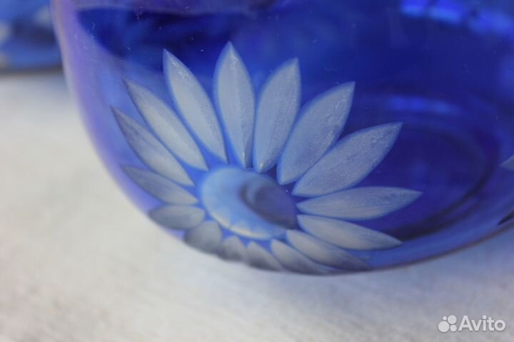 Ваза / Салатник / Конфетница кобальтовое синее сте