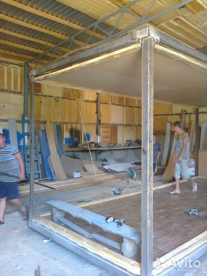 Бытовка вагончик металлическая с отделкой