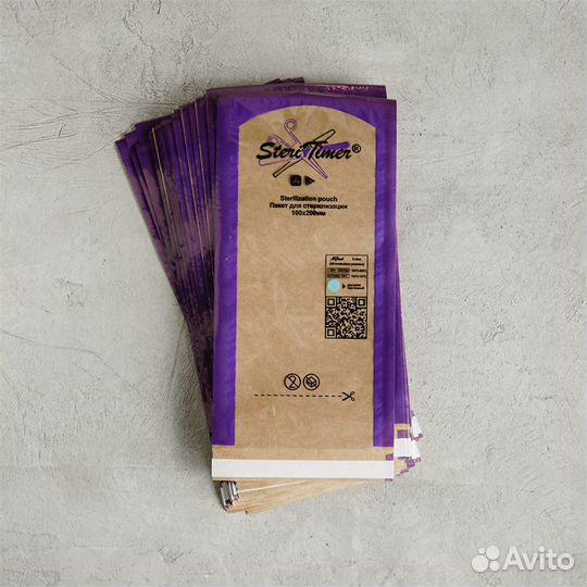 Пакет для паровой стерилизации с комбинированной у