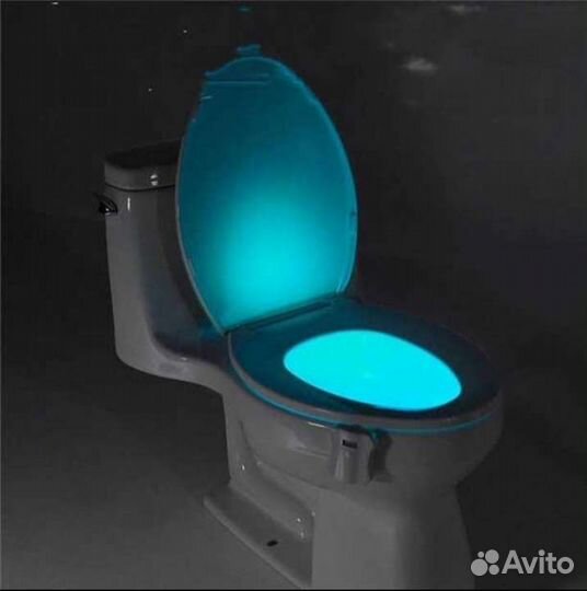 Цветодиодная подсветка для унитаза 8цветов