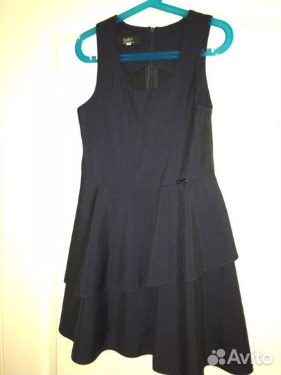 Школьный сарафан синий