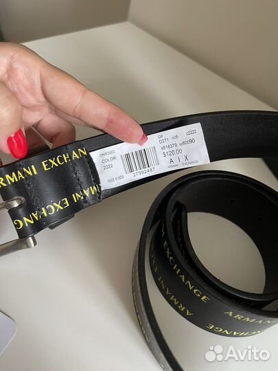 Ремень armani exchange 95 cm