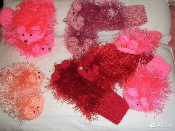 Варежки- ежики