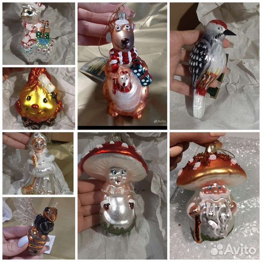 Игрушки стекло новые