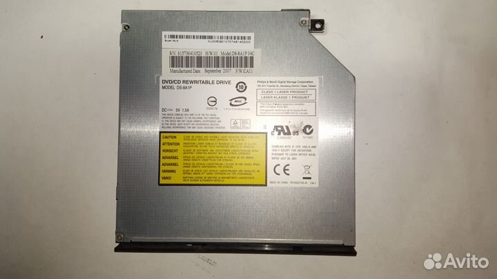 Dvd привод для ноутбука Ds-8a1p ide