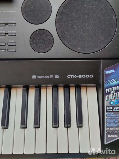 Синтезатор casio CTK 6000