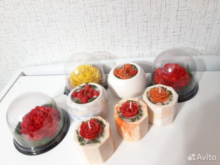 Контейнерные арома свечи ручной работы