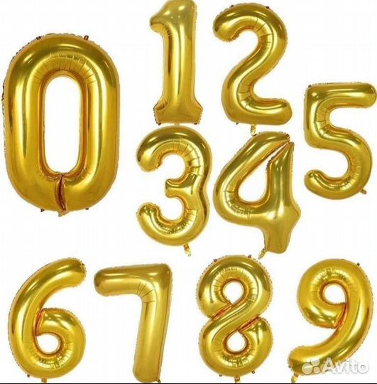 Цифра 1 шар на День рождения новый