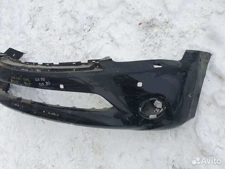 Бампер передний Infiniti QX56 QX 56 QX80 рест
