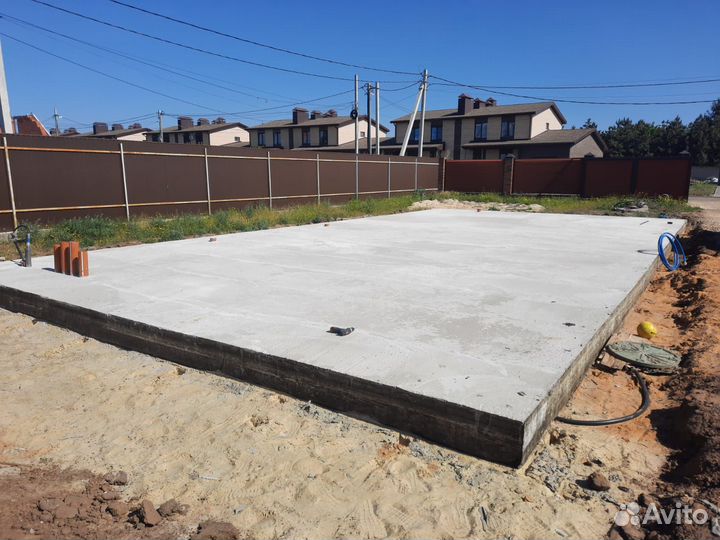 Фундаментные работы / Строительство фундамента