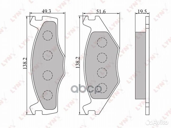 Колодки тормозные volkswagen G1/G2 1.3/polo 87