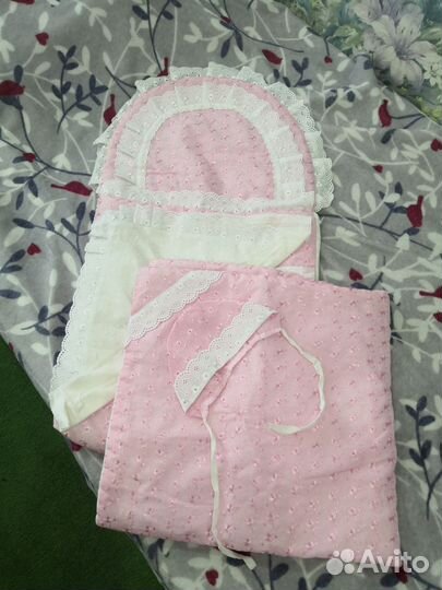 Конверт на выписку летний для девочки