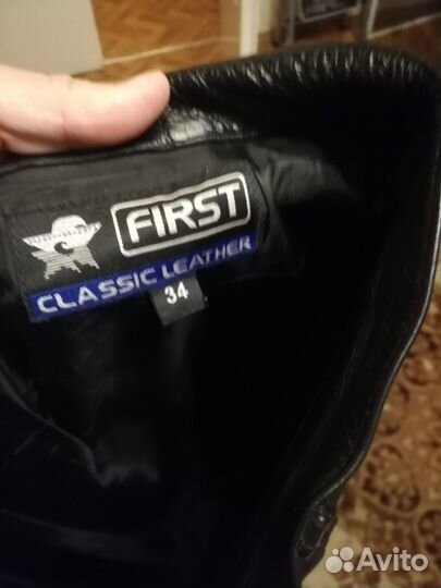Мотоштаны кожаные 34
