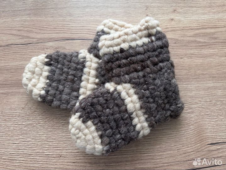 Носки шерстяные вязаные