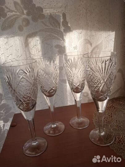 Фужеры хрустальные СССР
