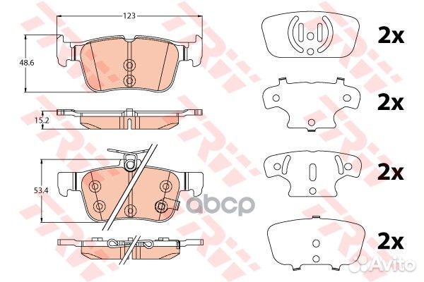 Колодки тормозные ford kuga/mondeo/galaxy/S-MAX