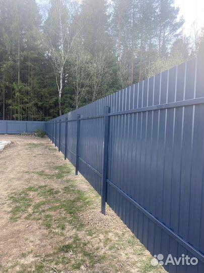 Забор из профлиста