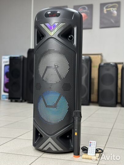 Большая блютуз колонка partybox 100W 80cm