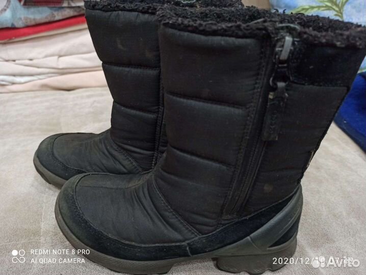 Зимние сапоги ecco 32