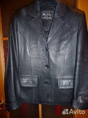 Кожаная куртка,р.48-50