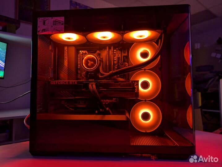 7800x3d, 4070ti, 2tb SSD m2 игровой пк аквариум
