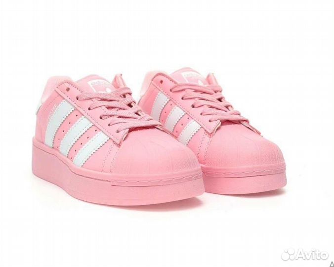 Кеды adidas superstar розовые