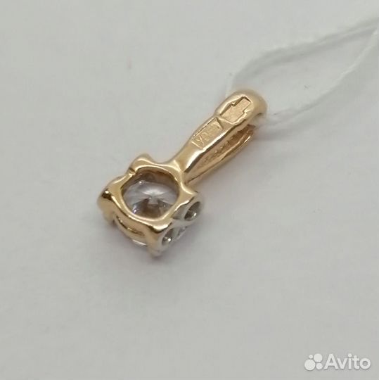 Подвес / 0,43г / Золото585 / фианиты круглые
