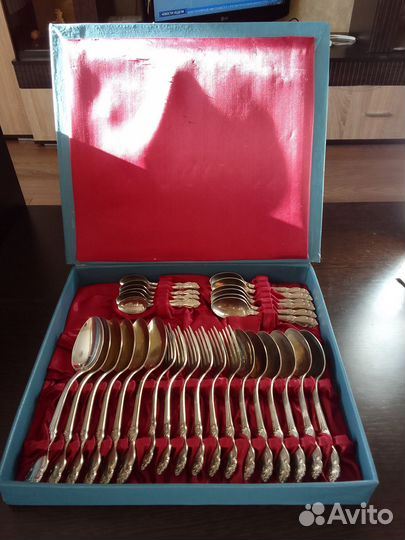 Коллекционный набор мельхиора, Серебряная Роза 