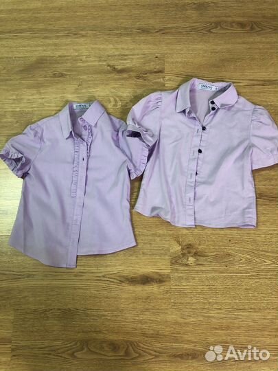 Рубашка школьная для девочки 122