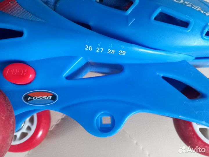 Роликовые коньки детские с защитой