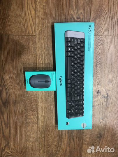 Беспроводная клавиатура и мышь logitech