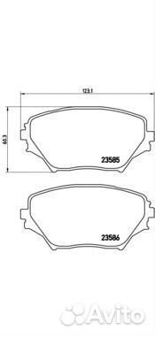 Колодки тормозные передние