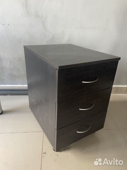 Тумба с 3 ящиками на колесах Тодален икеа