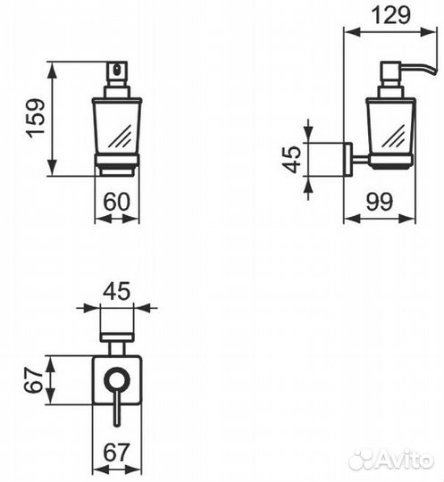 Дозатор для жидкого мыла Ideal Standard IOM E2252