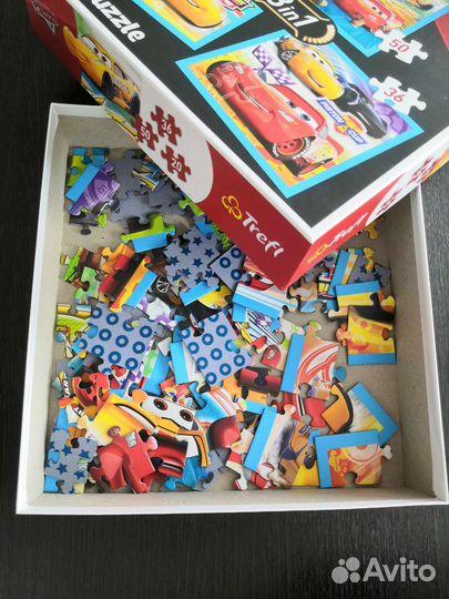 Пазлы Тачки 3 в 1 Trefl