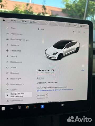 Tesla Model 3 AT, 2021, 20 000 км объявление продам