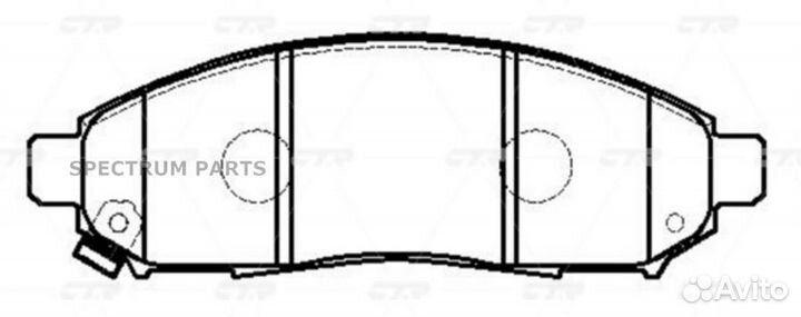 CTR GK0854 / CKN-139 GK0854 Колодки тормозные диск