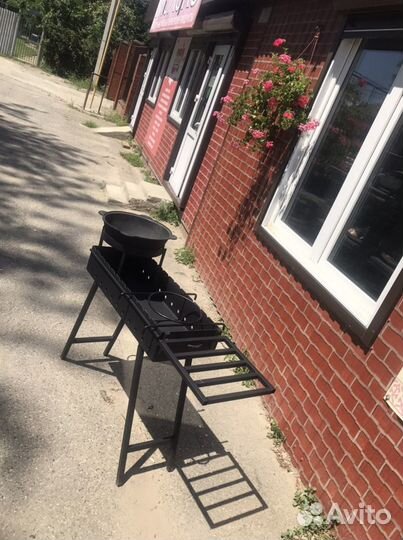 Мангал+Казан+ подказаник+ столик