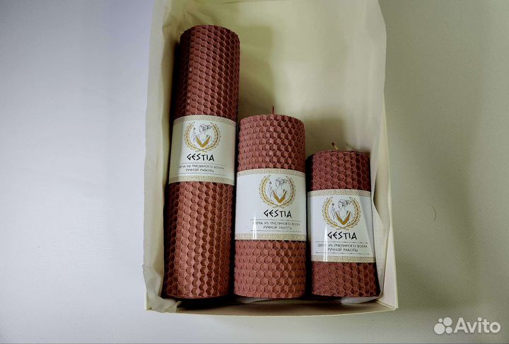 Подарочные наборы катаных свечей