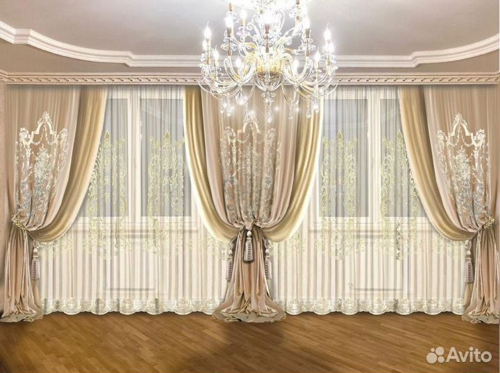 Пошив штор на заказ (дизайн проект)