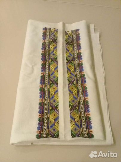 Рубаха домотканая с вышивкой середина 20 века