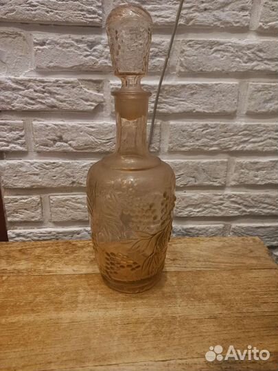 Графин СССР цветное стекло