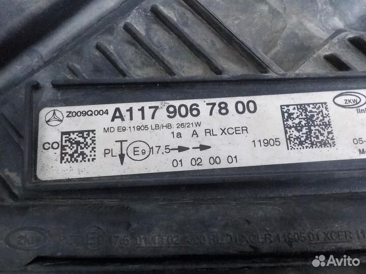 Фара левая Mercedes-Benz CLA-Class