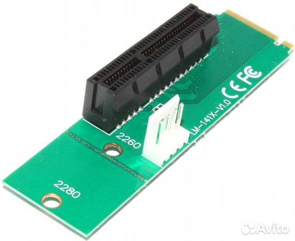 Переходник (адаптер, райзер) с M.2 на PCI-E