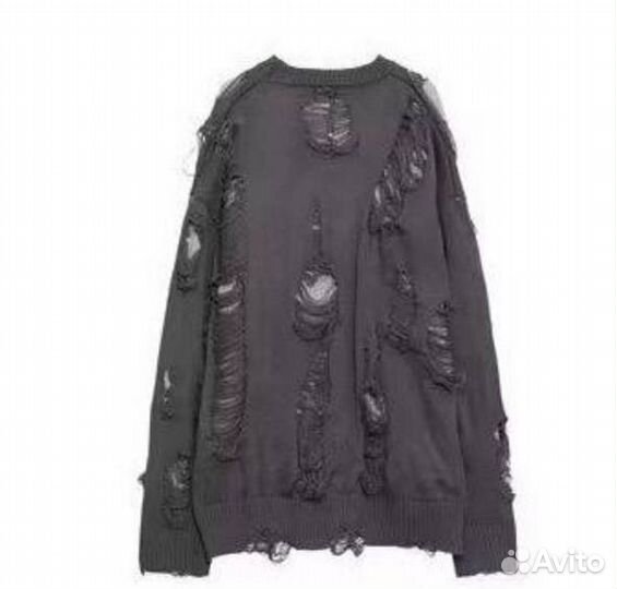 Свитер рваный rick owens type