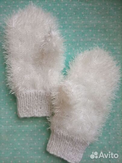 Варежки пушистые