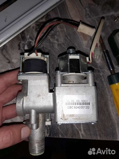 Газовый клапан б/у и плата управления новая