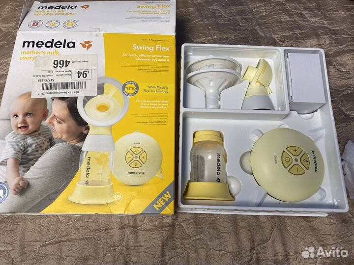 Молокоотсос Medela swing flex электронный