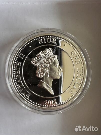 Серебряная монета Кузбасс 2012 Ниуэ